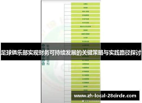 足球俱乐部实现财务可持续发展的关键策略与实践路径探讨 足球俱乐部实现财务可持续发展的关键策略与实践路径探讨